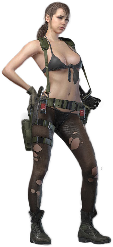 Quiet - Quiet Metal Gear Png (396x865), Png Download