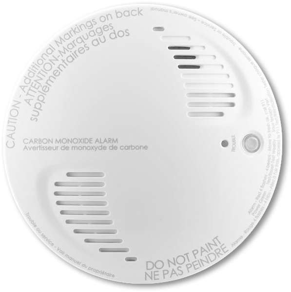 Carbon Monoxide Detection - Carbon Monoxide Alarm Png (608x608), Png Download