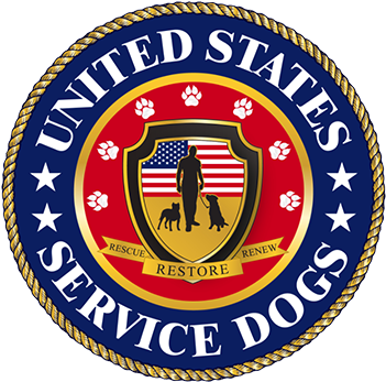 United States Service Dogs - United States Service Dog Logo (372x358), Png Download