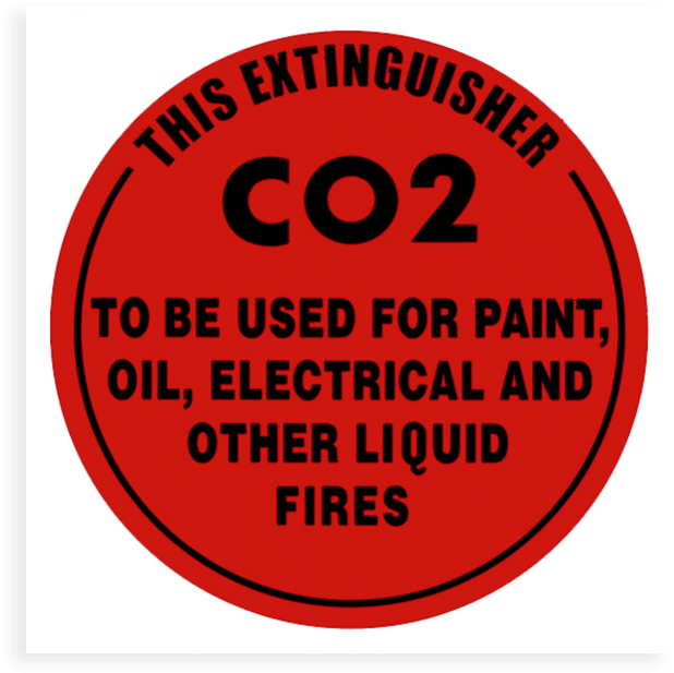 Co2 Fire Extinguisher Signs Png (700x700), Png Download