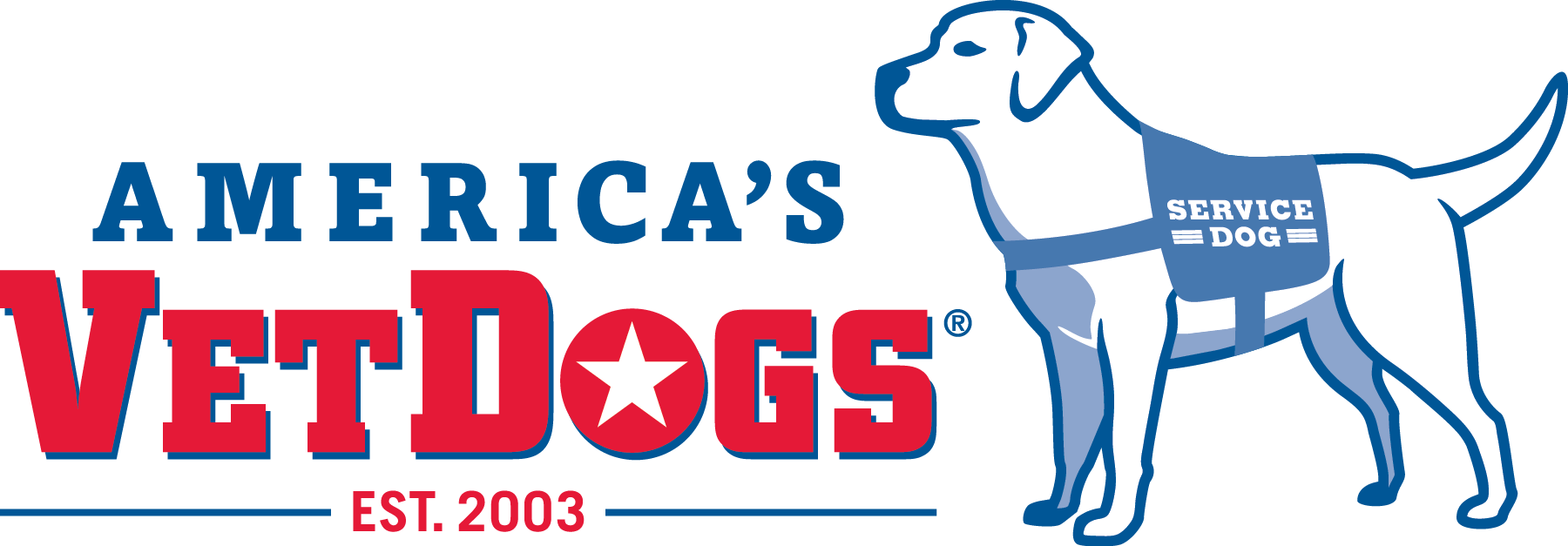 00 Give Away With Saved By A Seal - Americas Vet Dogs Logo (1800x627), Png Download