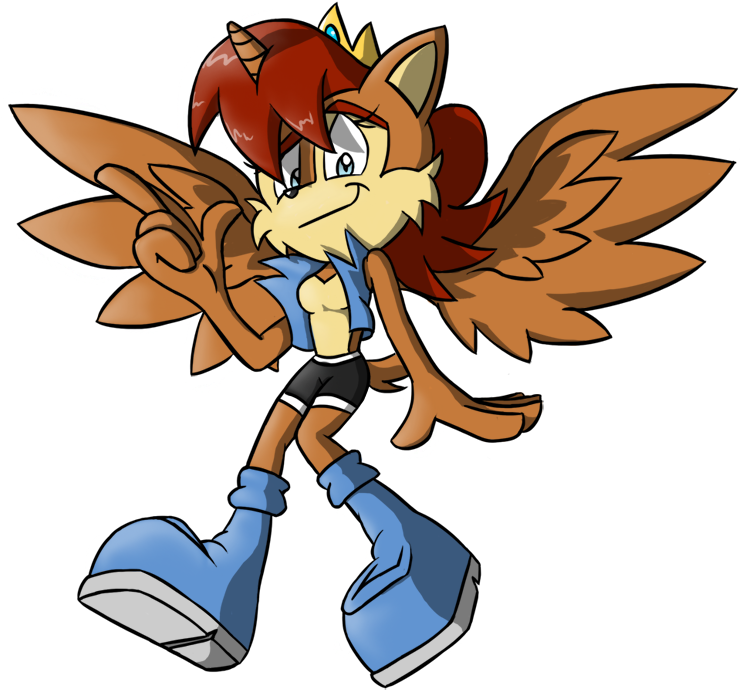 Pavagat, Dreamworks Face, Horn, Pony, Pun, Safe, Sally - Sonic The Hedgehog With Wings (750x701), Png Download