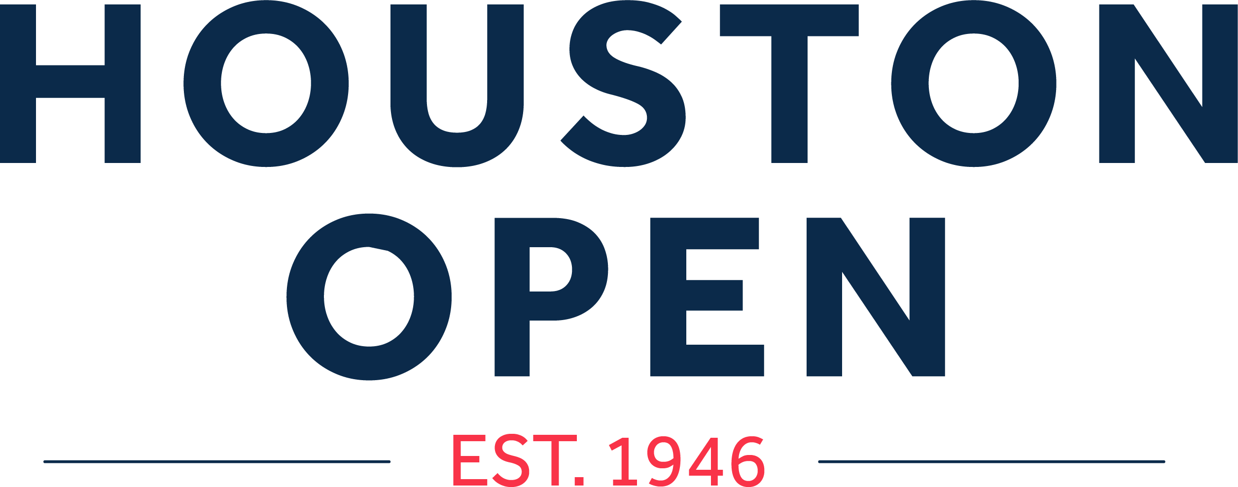 Houston Open Logo - Houston Open Golf 2018 (2511x989), Png Download