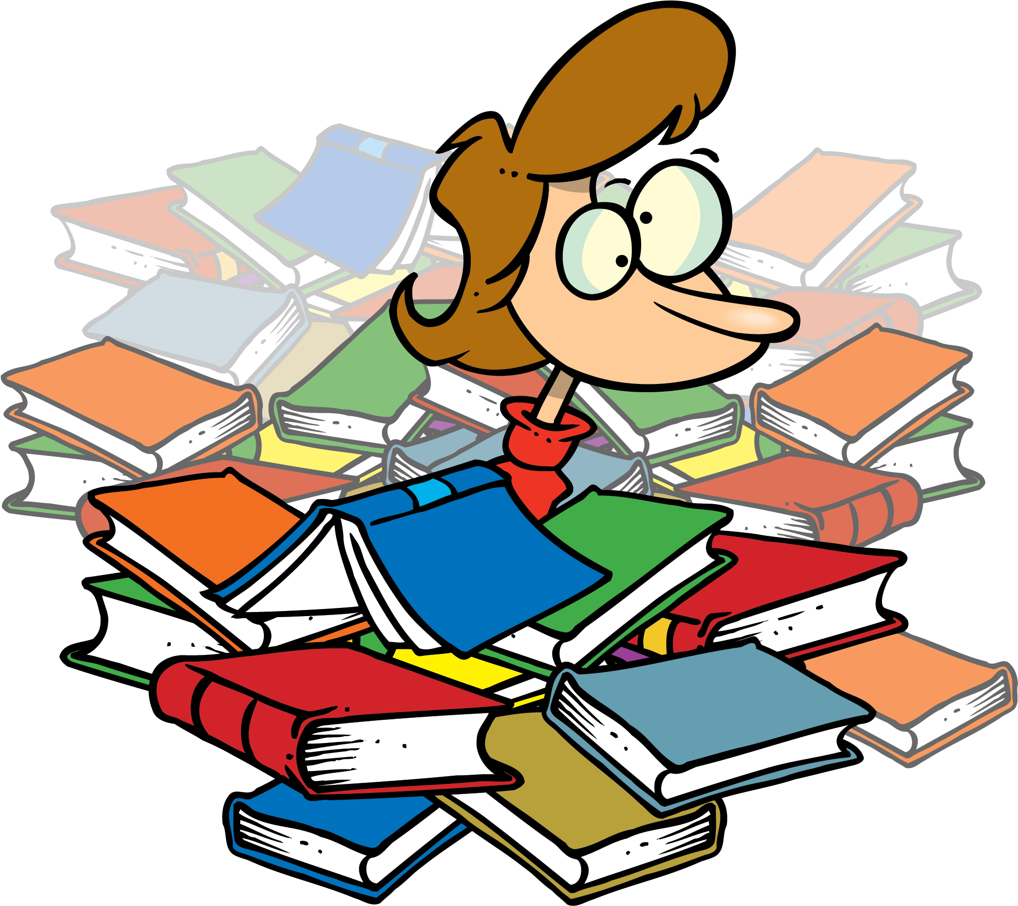 Ah The Smell Of Books Blogging From The Field 7zhlng - Messy Books Clipart (2000x1779), Png Download