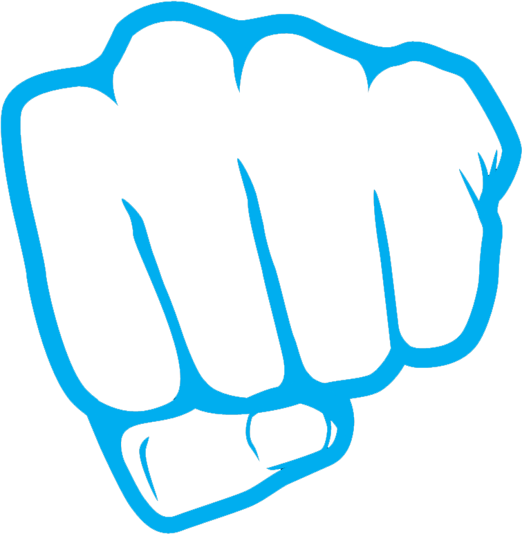 Fist Clipart Boom - Punching Hand Cartoon Gif (1043x870), Png Download