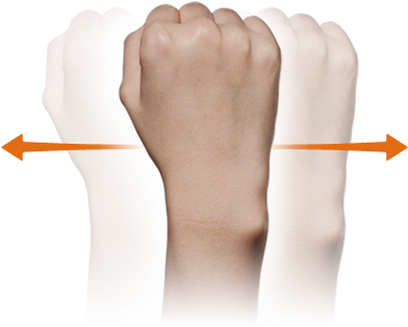 With The Fist - Fist Back Png (460x360), Png Download