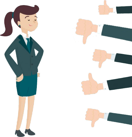 Reclamações Dos Clientes 1 - Ppt 扁平 化 人物 (462x479), Png Download