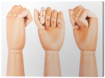 Closeup Of Right Wooden Hand - Fist (400x400), Png Download