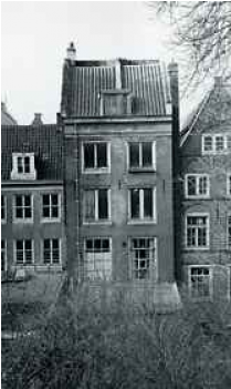 View Of 263 Prinsengracht, The Office Building Where - Annex Building From Anne Frank (490x350), Png Download