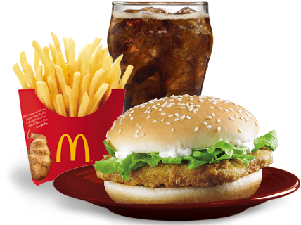 Mcchicken Sandwich - Quarter Pounder With Cheese Combo (435x320), Png Download