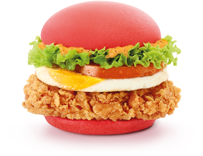 Mcdonald's Singapore Angry Red Burger - Angry Bird Burger Mcdonalds (720x610), Png Download