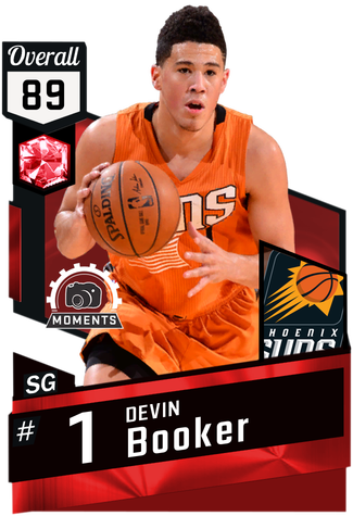 Devin Booker Ruby Card - Devin Booker Nba 2k (325x475), Png Download