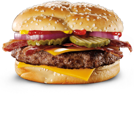 Which Mcdonald's Angus Third Pounder Burger Taste The - Angus Third Pounder Bacon And Cheese (448x415), Png Download