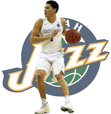 Devin Booker, Sg Kentucky Ht - Nba Utah Jazz Logos (400x400), Png Download