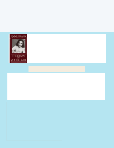 Diary Of A Young Girl (386x500), Png Download