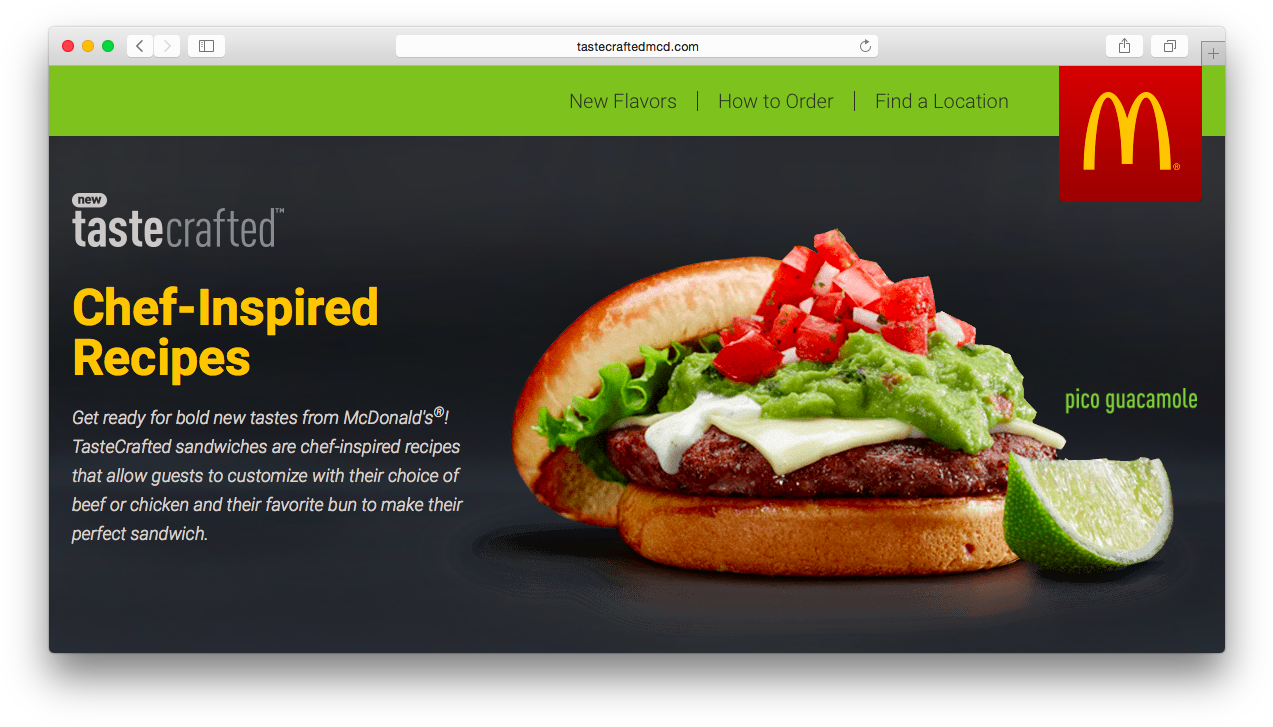 Screen Shot 2015 04 27 At - Mcdonalds Signature Crafted Burgers (1288x738), Png Download