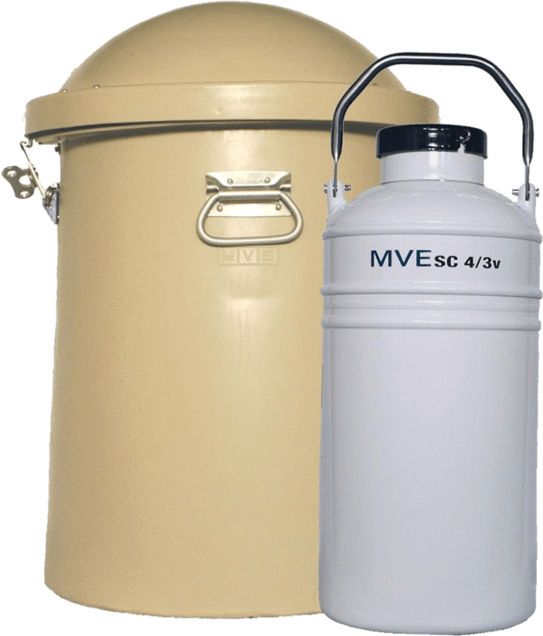 Protective Liquid Nitrogen Cryo Shipping Container - World Courier Dry Shipper (1000x1000), Png Download