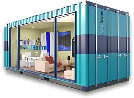 Shipping Container (450x316), Png Download