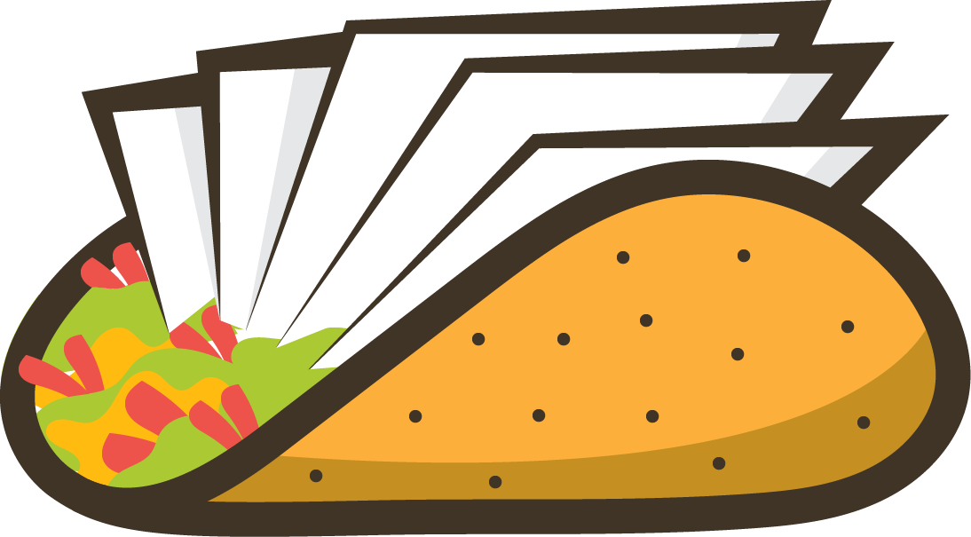 Taco - Book Taco (1094x605), Png Download
