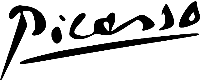 Firma - Picasso Signature (640x320), Png Download
