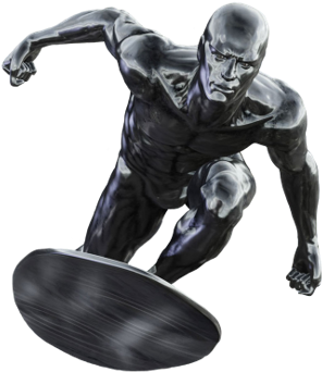 Surf - Silver Surfer Movie Png (351x378), Png Download