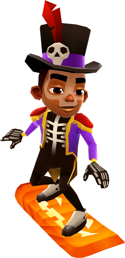 October - Subway Surfers Characters Png (478x988), Png Download