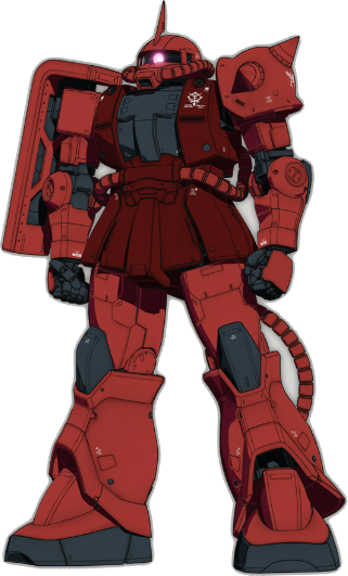 Zaku Ii Origin - Char Zaku 2 (321x531), Png Download