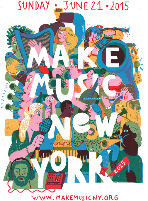 Pop Up Beer Garden, Jazzmobile And Theramin Mass Appeal - Make Music New York, Inc (575x725), Png Download