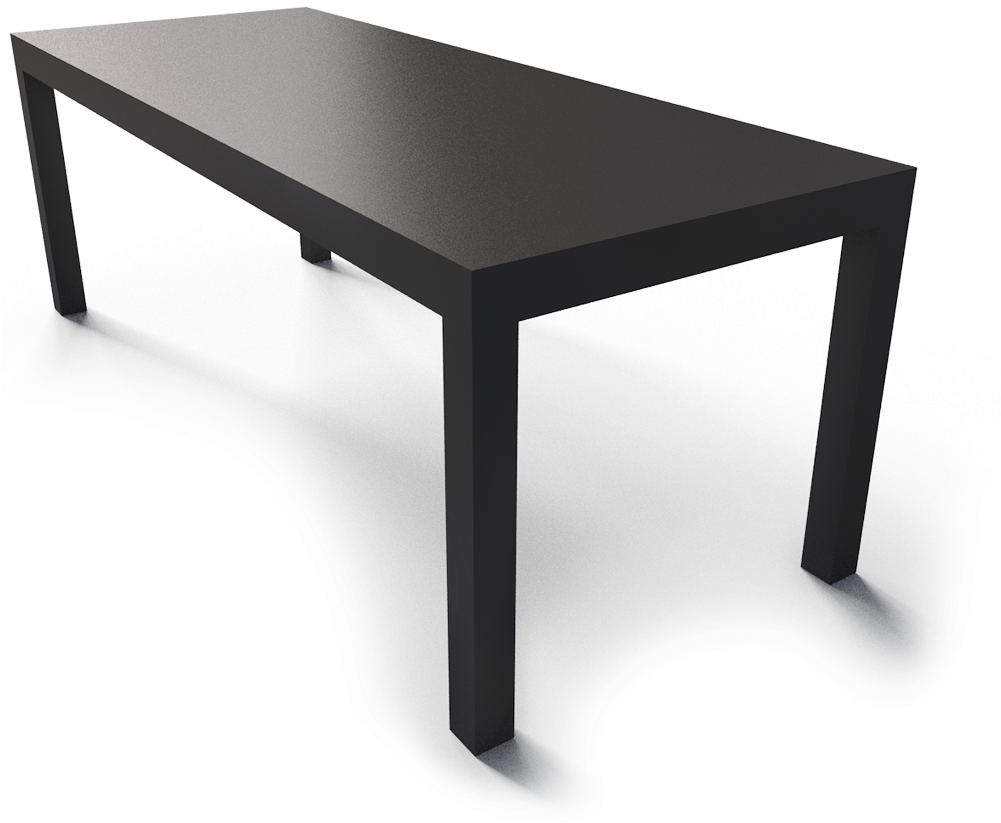 Ikea Black Table Home Decoration Ikea Lack 3d - Ikea Lack Black Table (1000x872), Png Download