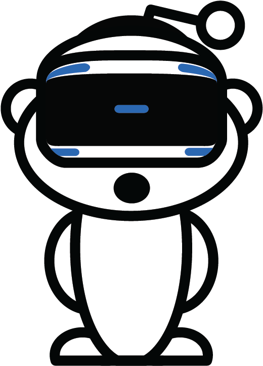Made A Nicer Snoo For Psvr - Reddit Hack (596x842), Png Download