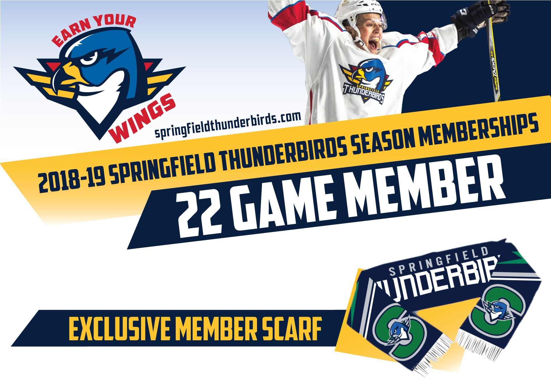 22 Game Membership Gift@3x - Springfield Thunderbirds (1890x1430), Png Download