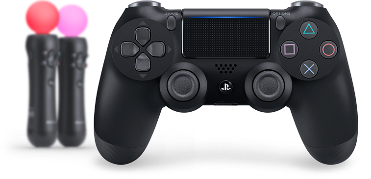 Psvr Overview Two Column Controllers 01 Eu 07oct16 - Playstation 4 Controller V2 (757x367), Png Download