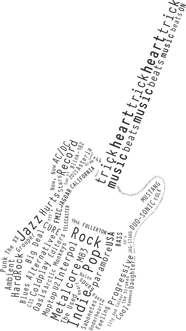 Typography // Fender Telecaster - Typography Guitar Png (600x1065), Png Download
