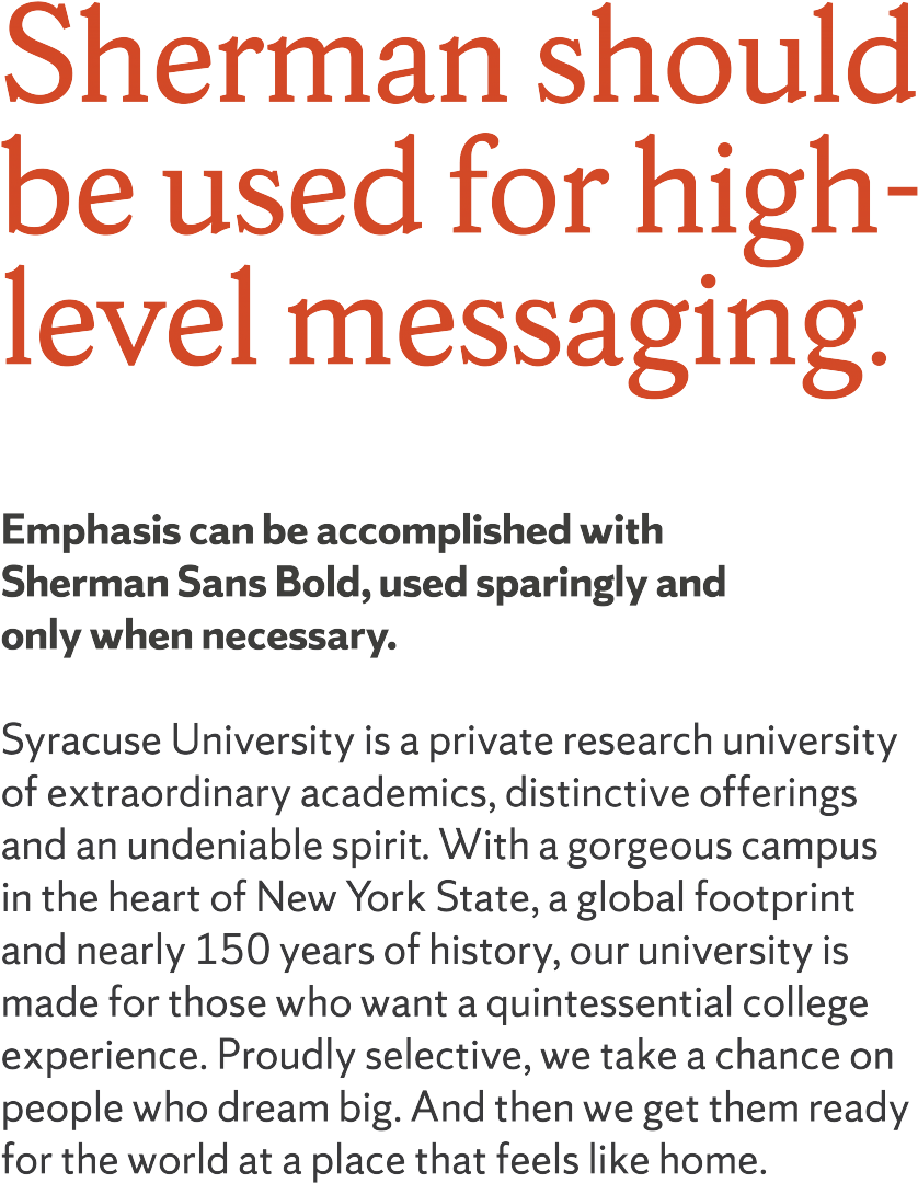 Example Of The Sherman Font In Use - Serif (855x1100), Png Download