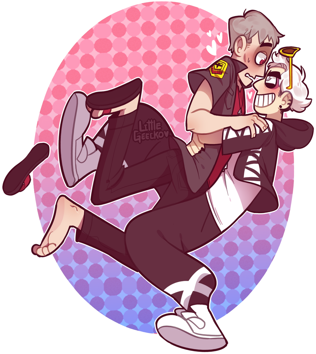 Trying Out A New Cartoon Style With These Two I Love - Cartoon (1200x1200), Png Download