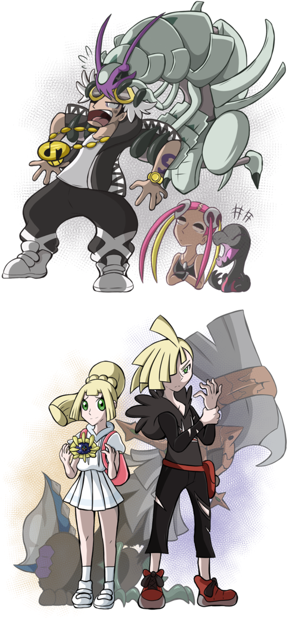 By Softmonkeychains Pokemon Guzma, Pokemon - Pokemon Lillie Team Skull (600x1218), Png Download