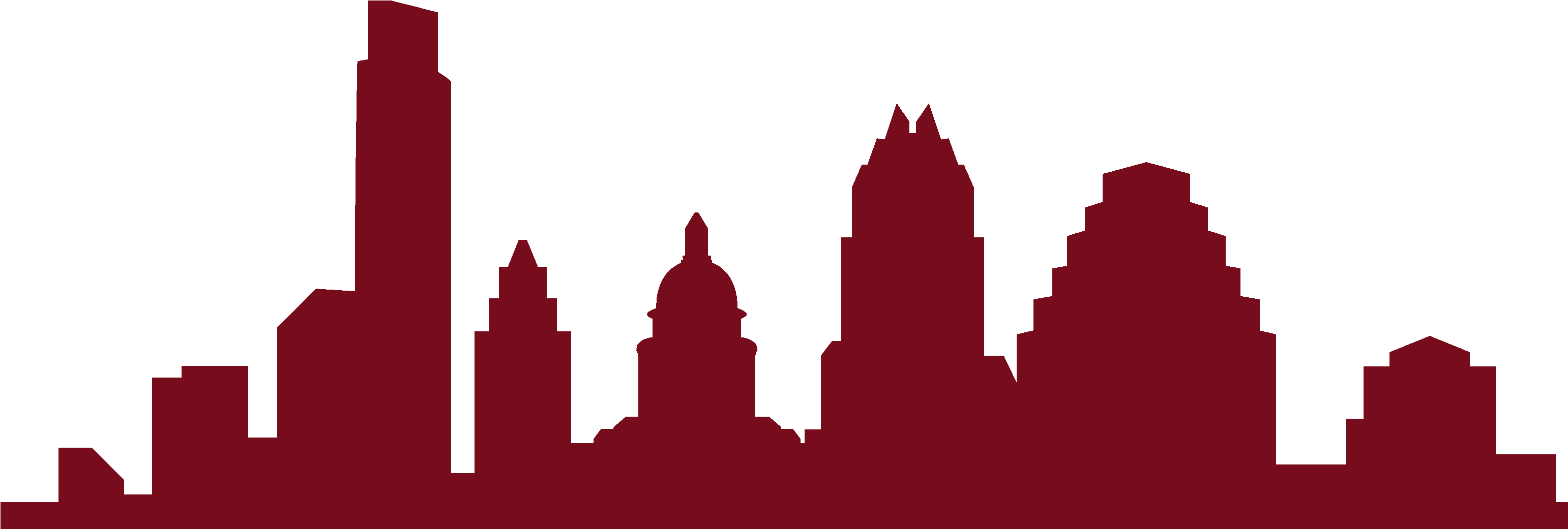 Join Our Team - Austin Skyline Silhouette Free (3082x1070), Png Download