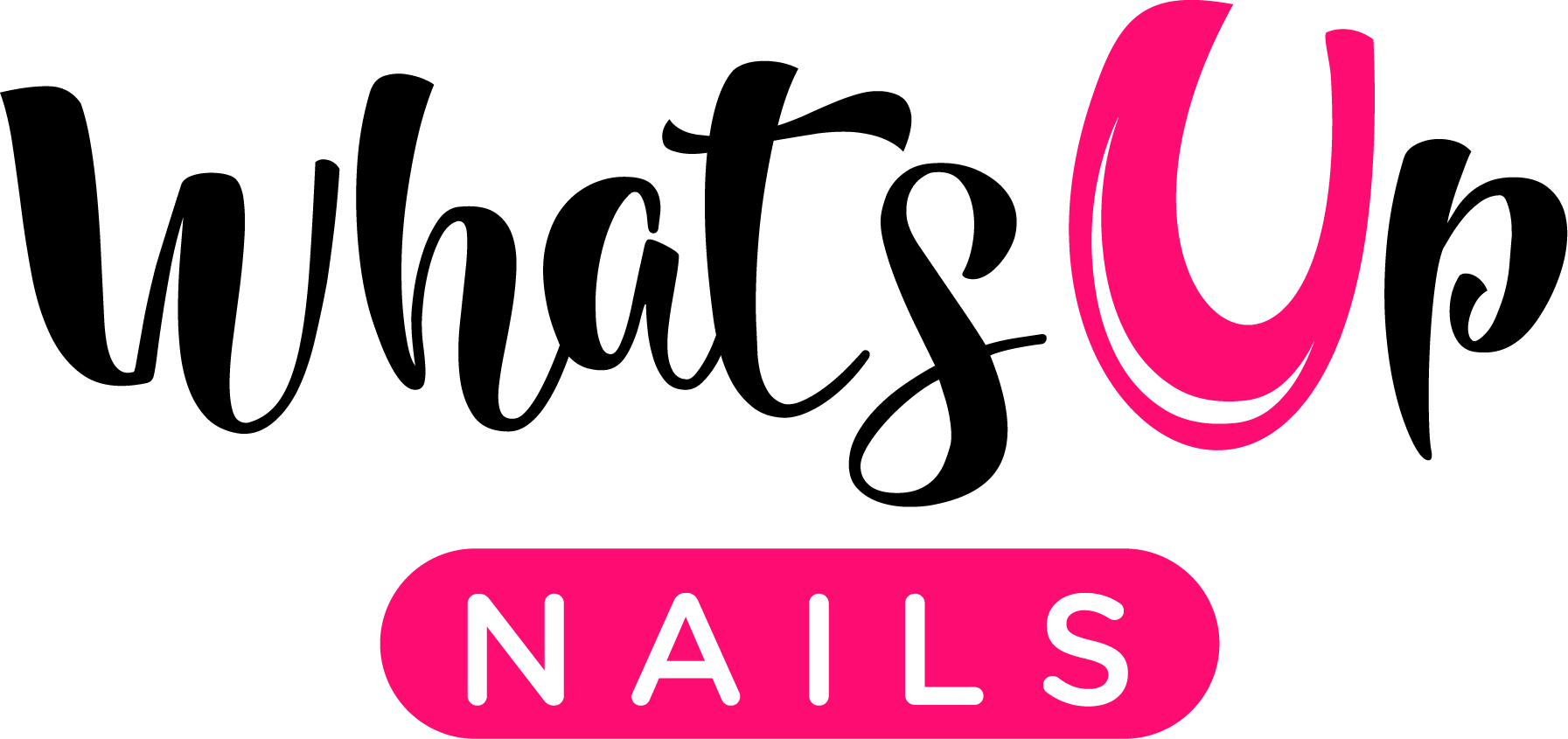 Whats Up Nails Logo - Whats Up Nails - Chrome Powder For Mirror Nails (1793x845), Png Download