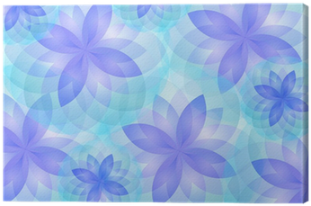 Background Abstract Lotus Flower Vector Canvas Print - Painting (400x400), Png Download
