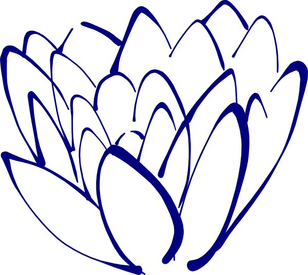 Blue Flowers Clip Art Png (600x535), Png Download