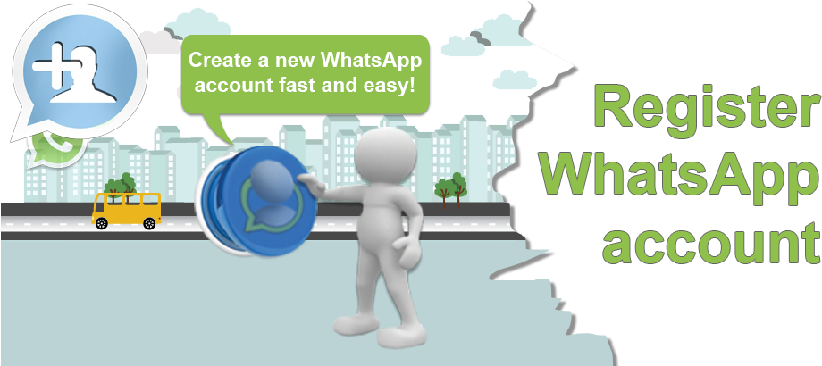 Open Whatsapp Account (932x409), Png Download
