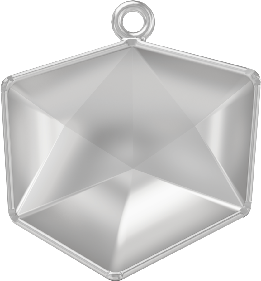 Swarovski 4933c Glue In Setting With Ring For Swarovski - Locket (900x900), Png Download