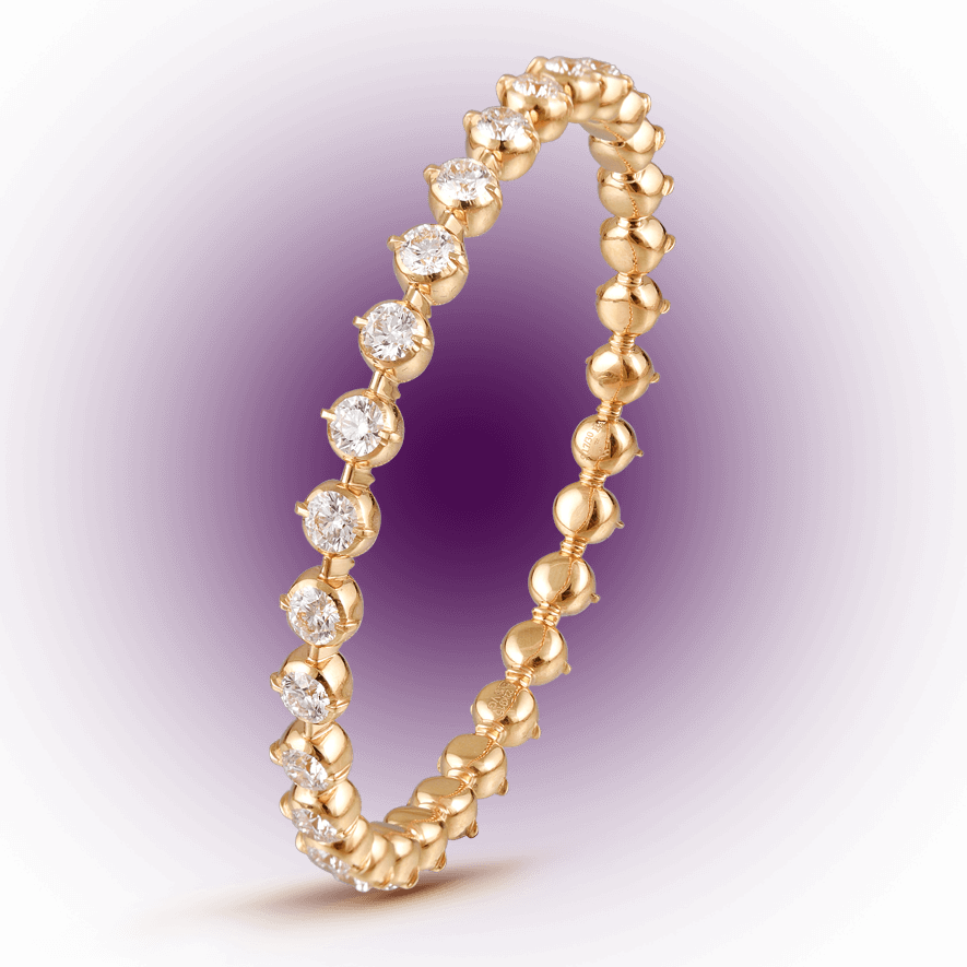 Gorgeous Solitaire Bangle - Daily Wear Diamond Bangles (885x885), Png Download