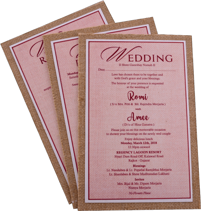 Custom Wedding Cards - Wedding Invitation (700x700), Png Download