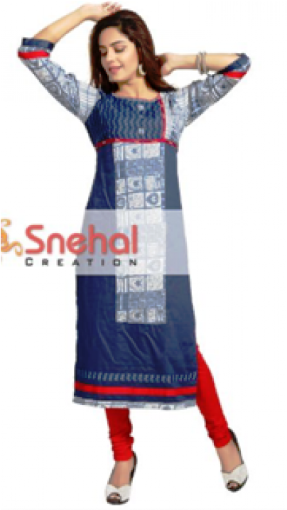 Sale Cotton Kurti Cotton Kurti - Kurti Top (500x717), Png Download