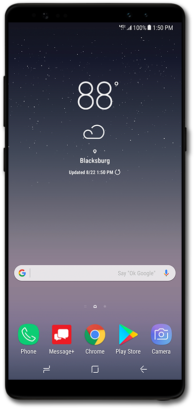 Samsung Galaxy Note8 On Android Nougat - Verizon Note 8 (470x901), Png Download