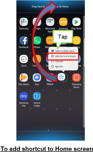 Galaxy Note 8 Home Screen-2 - Samsung Note 8 Home Screen (390x590), Png Download