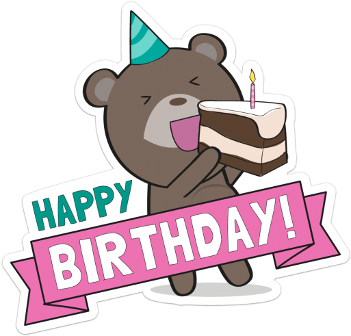 Spent My New Year's Day At My Cousin's House Celebrating - Happy Birthday Korean Cartoon (520x520), Png Download