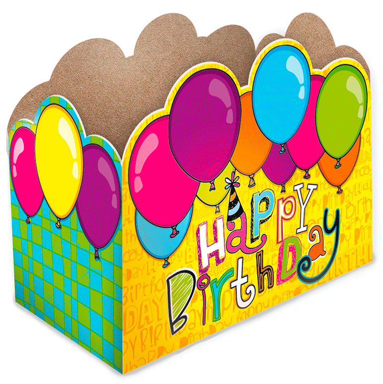 Gift Basket Box Happy Birthday - Gift (900x899), Png Download