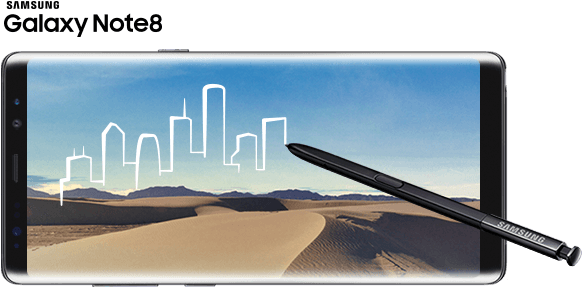 Get The Galaxy Note8 For Your Business On Canada's - Samsung Galaxy Note 8 (600x320), Png Download